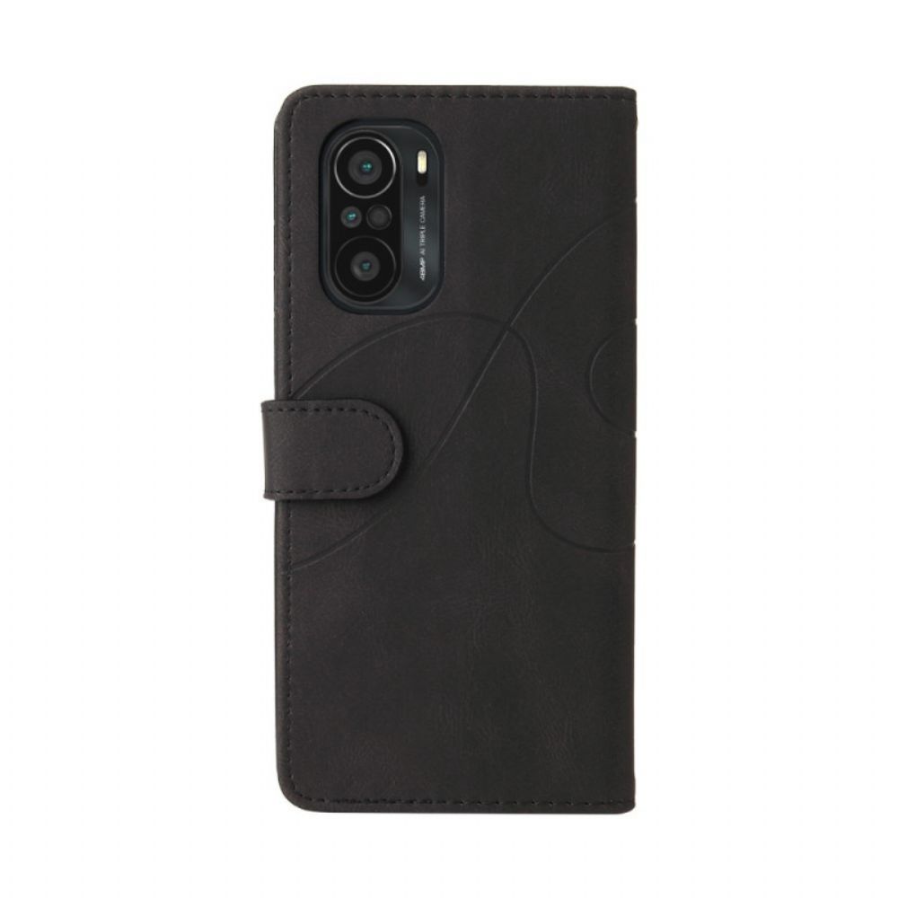 Flip Case Für Xiaomi Mi 11i 5G / Poco F3 Zweifarbig