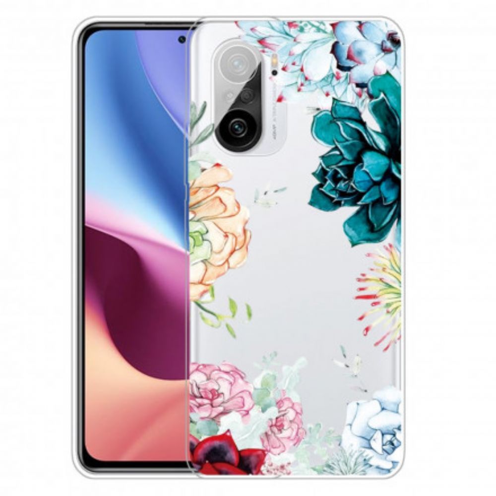 Handyhülle Für Xiaomi Mi 11i 5G / Poco F3 Nahtlose Aquarellblumen