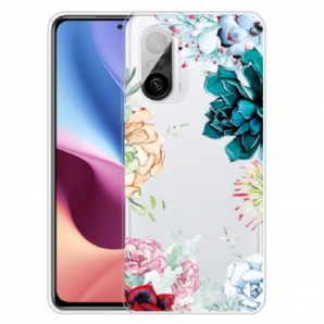 Handyhülle Für Xiaomi Mi 11i 5G / Poco F3 Nahtlose Aquarellblumen