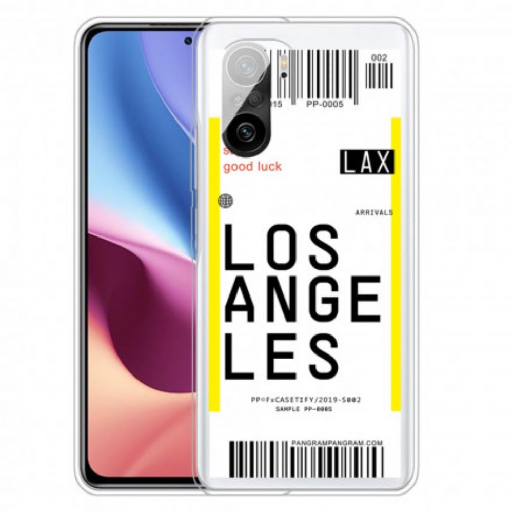 Hülle Für Xiaomi Mi 11i 5G / Poco F3 Bordkarte Nach Los Angeles