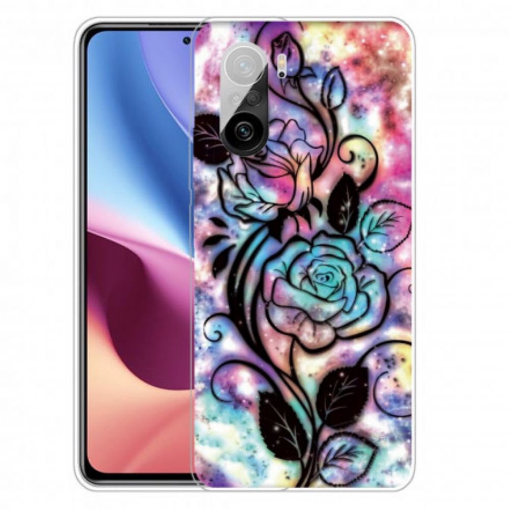 Hülle Für Xiaomi Mi 11i 5G / Poco F3 Grafische Blume