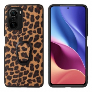 Hülle Für Xiaomi Mi 11i 5G / Poco F3 Leopardenring-halter Leopardenring-halter