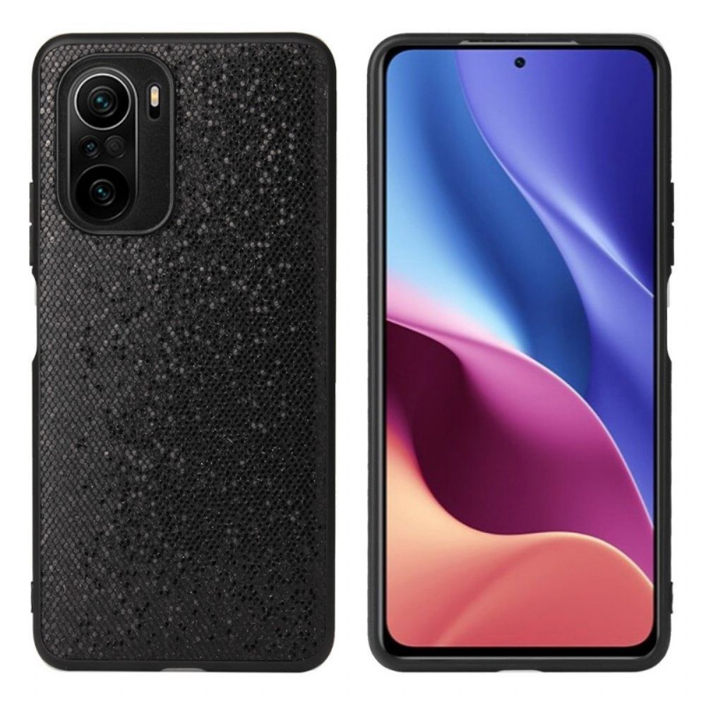 Hülle Für Xiaomi Mi 11i 5G / Poco F3 Schwarze Pailletten