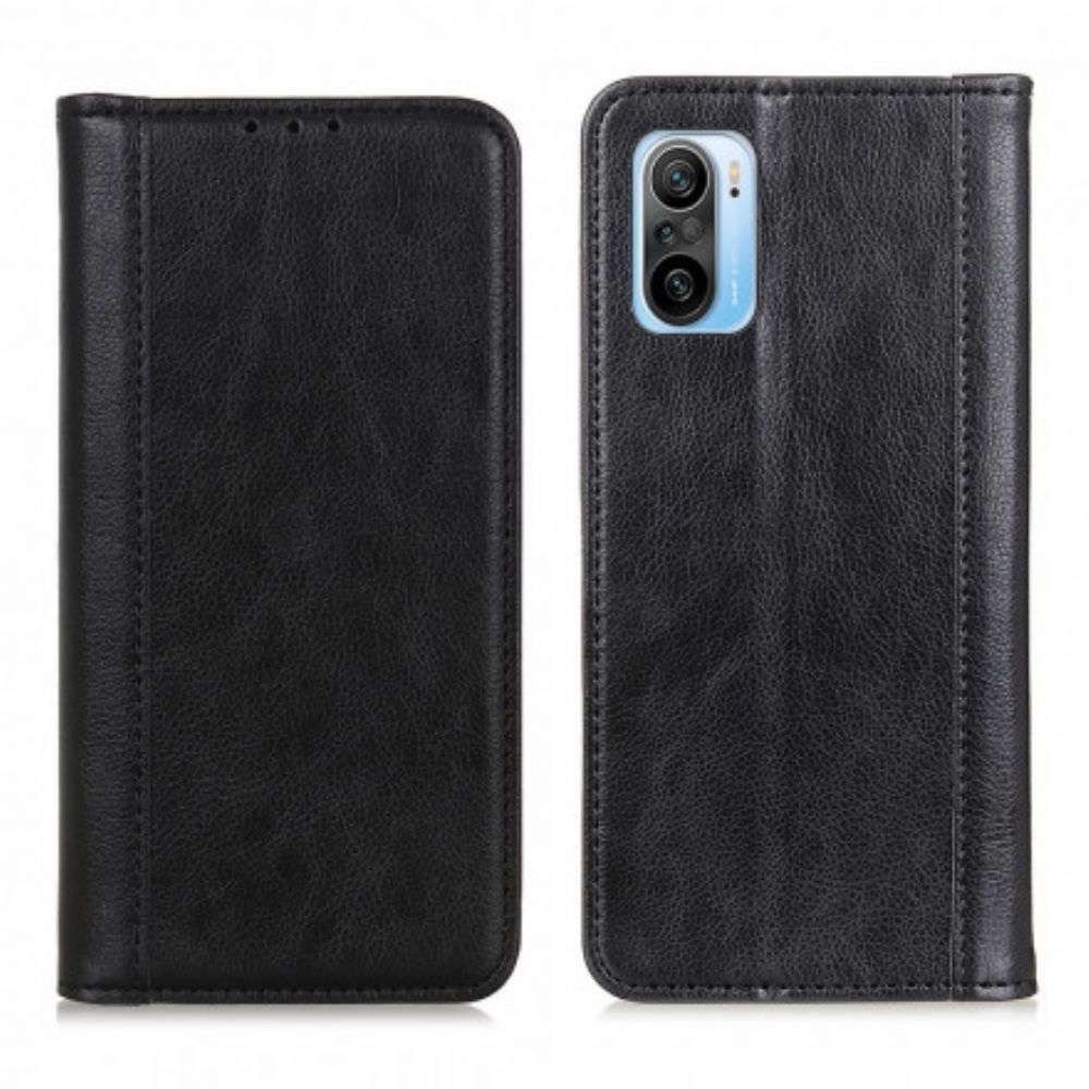 Schutzhülle Für Xiaomi Mi 11i 5G / Poco F3 Flip Case Elegance Litschi-spaltleder