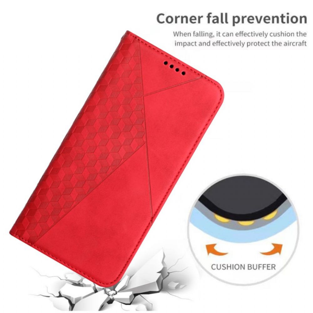 Schutzhülle Für Xiaomi Mi 11i 5G / Poco F3 Flip Case Geo-leder-effekt