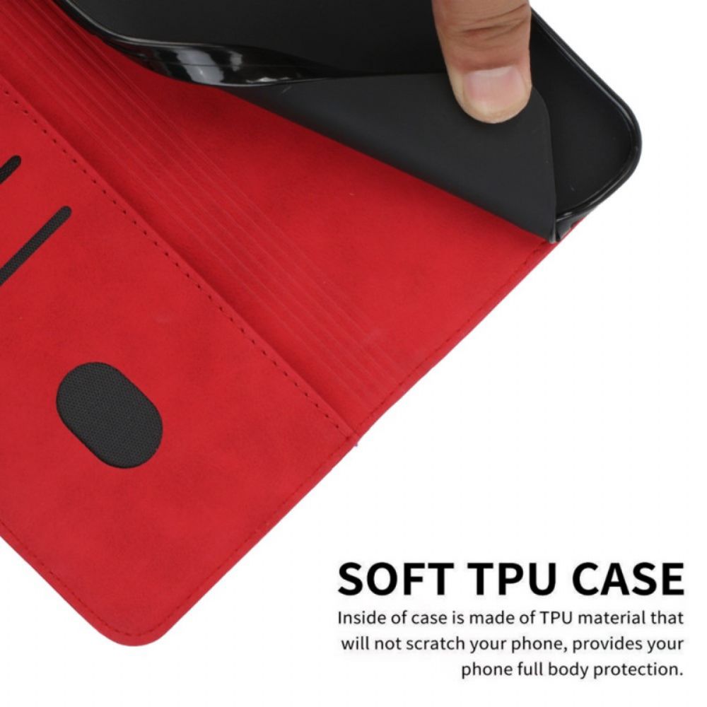 Schutzhülle Für Xiaomi Mi 11i 5G / Poco F3 Flip Case Geo-leder-effekt