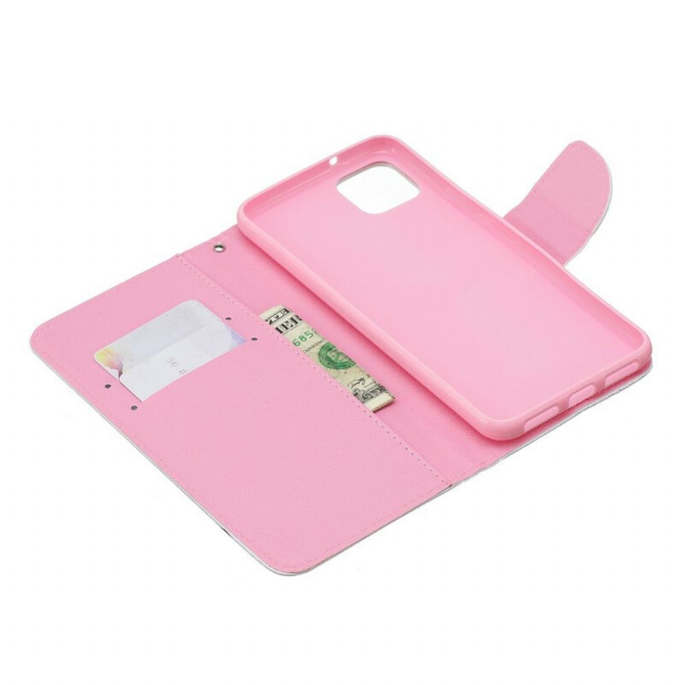 Flip Case Für Google Pixel 4 XL Elefantenbaby Rosa