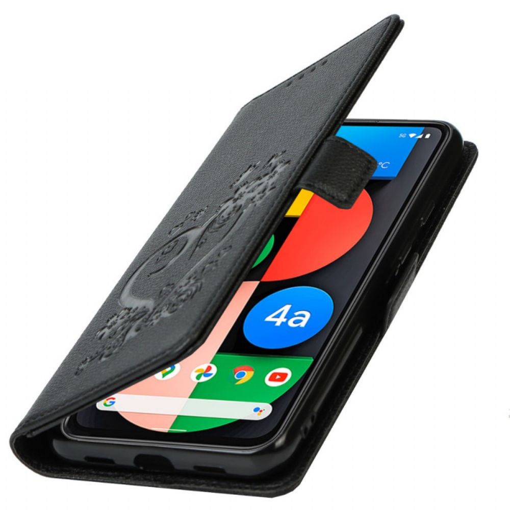 Flip Case Für Google Pixel 4A 5G Mit Kordel Tanga-herz