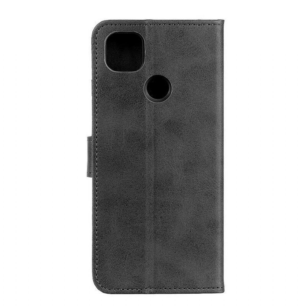 Flip Case Für Google Pixel 4A 5G Retro-mattleder-effekt