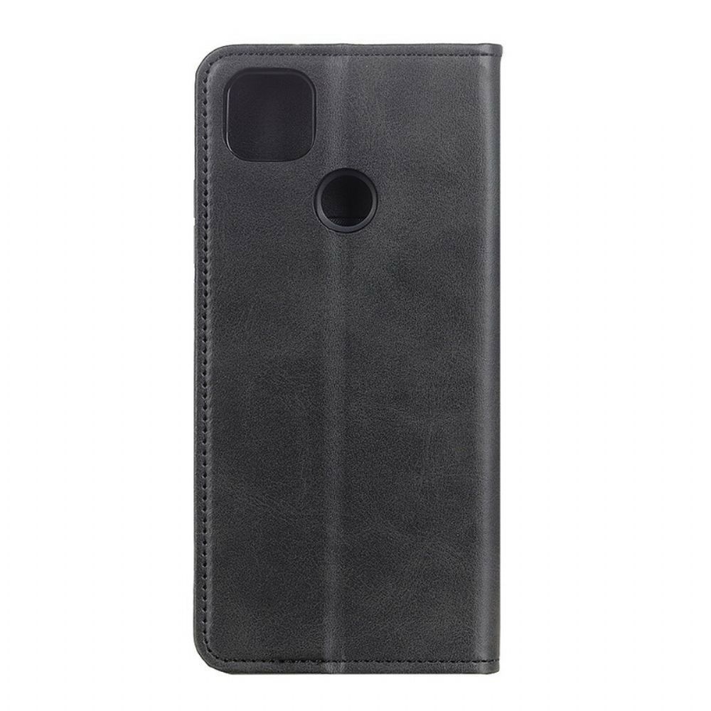 Schutzhülle Für Google Pixel 4A 5G Flip Case Mattes Spaltleder