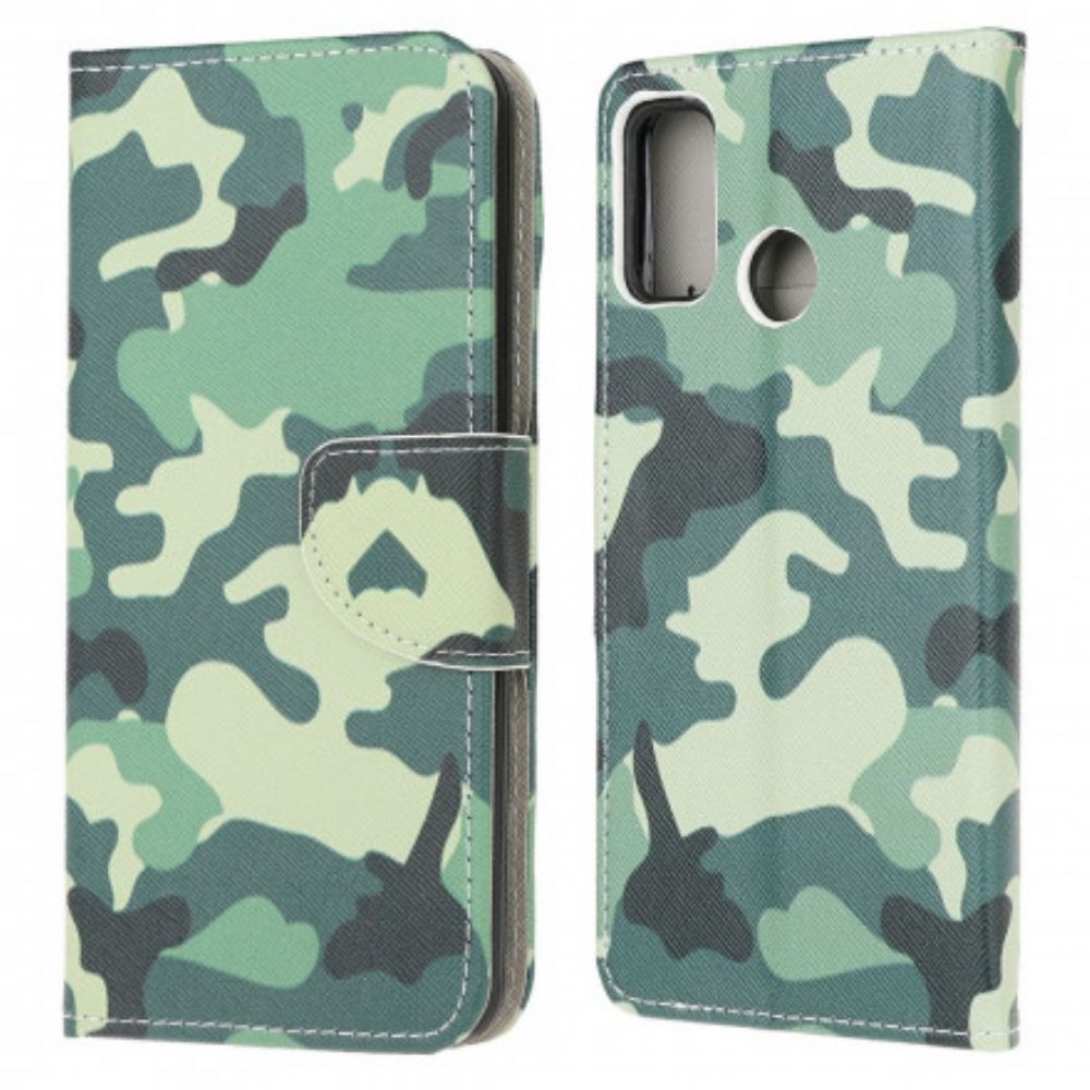 Flip Case Für Moto G10 / G30 Militärische Tarnung