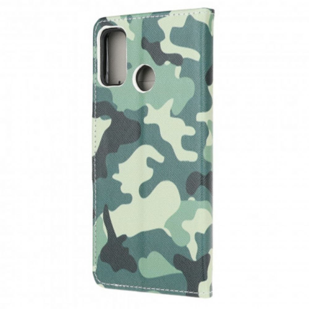 Flip Case Für Moto G10 / G30 Militärische Tarnung