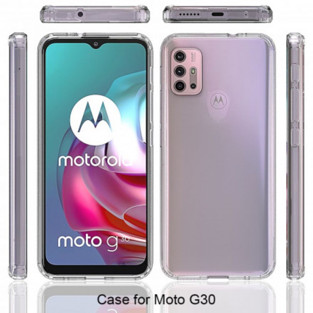 Hülle Für Moto G10 / G30 Transparente Verstärkte Ecken