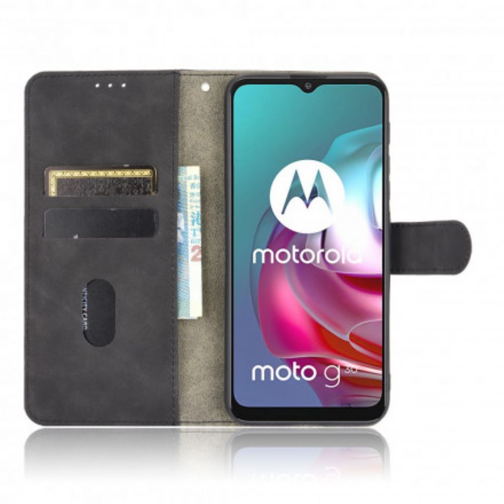 Lederhüllen Für Moto G10 / G30 Hautberührung