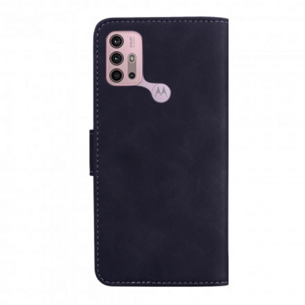 Lederhüllen Für Moto G10 / G30 Leder Im Vintage-couture-stil