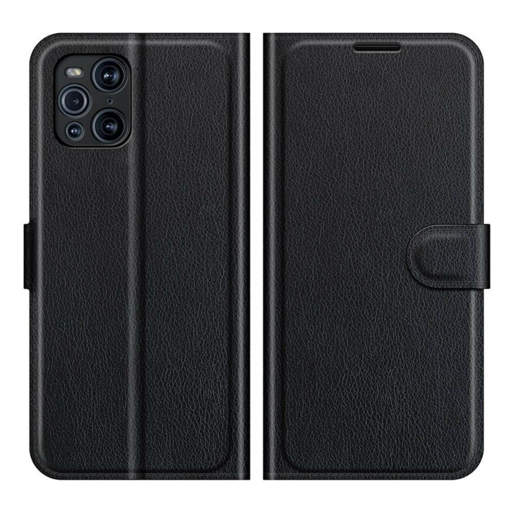 Flip Case Für Oppo Find X3 / X3 Pro Klassisch