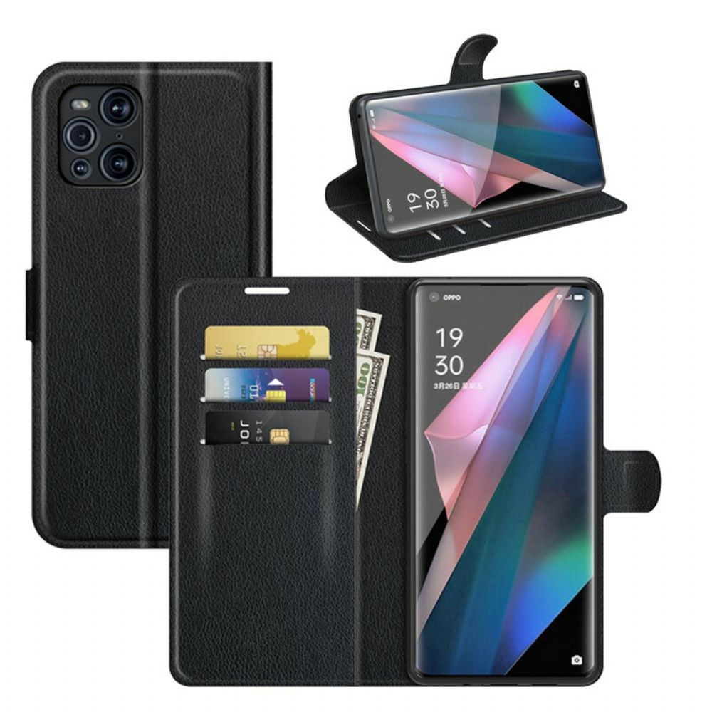 Flip Case Für Oppo Find X3 / X3 Pro Klassisch