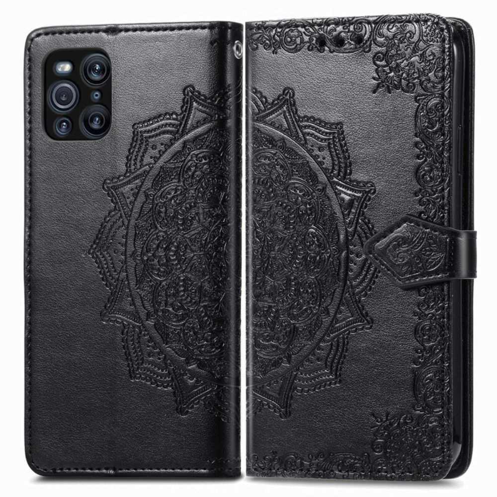 Flip Case Für Oppo Find X3 / X3 Pro Mandala Aus Dem Mittelalter