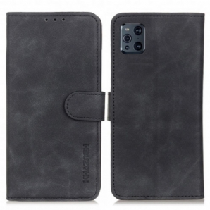 Flip Case Für Oppo Find X3 / X3 Pro Matter Vintage-leder-effekt Khazneh