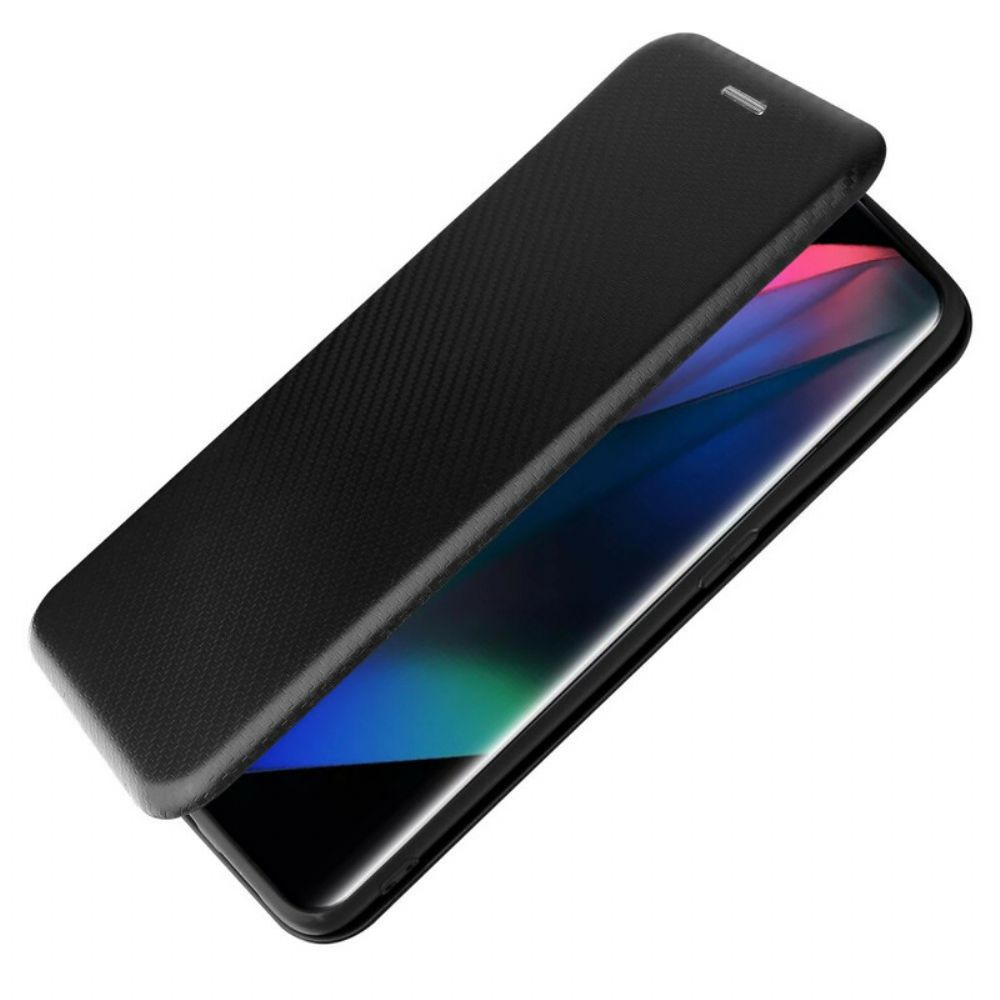 Schutzhülle Für Oppo Find X3 / X3 Pro Flip Case Farbiges Carbon-silikon