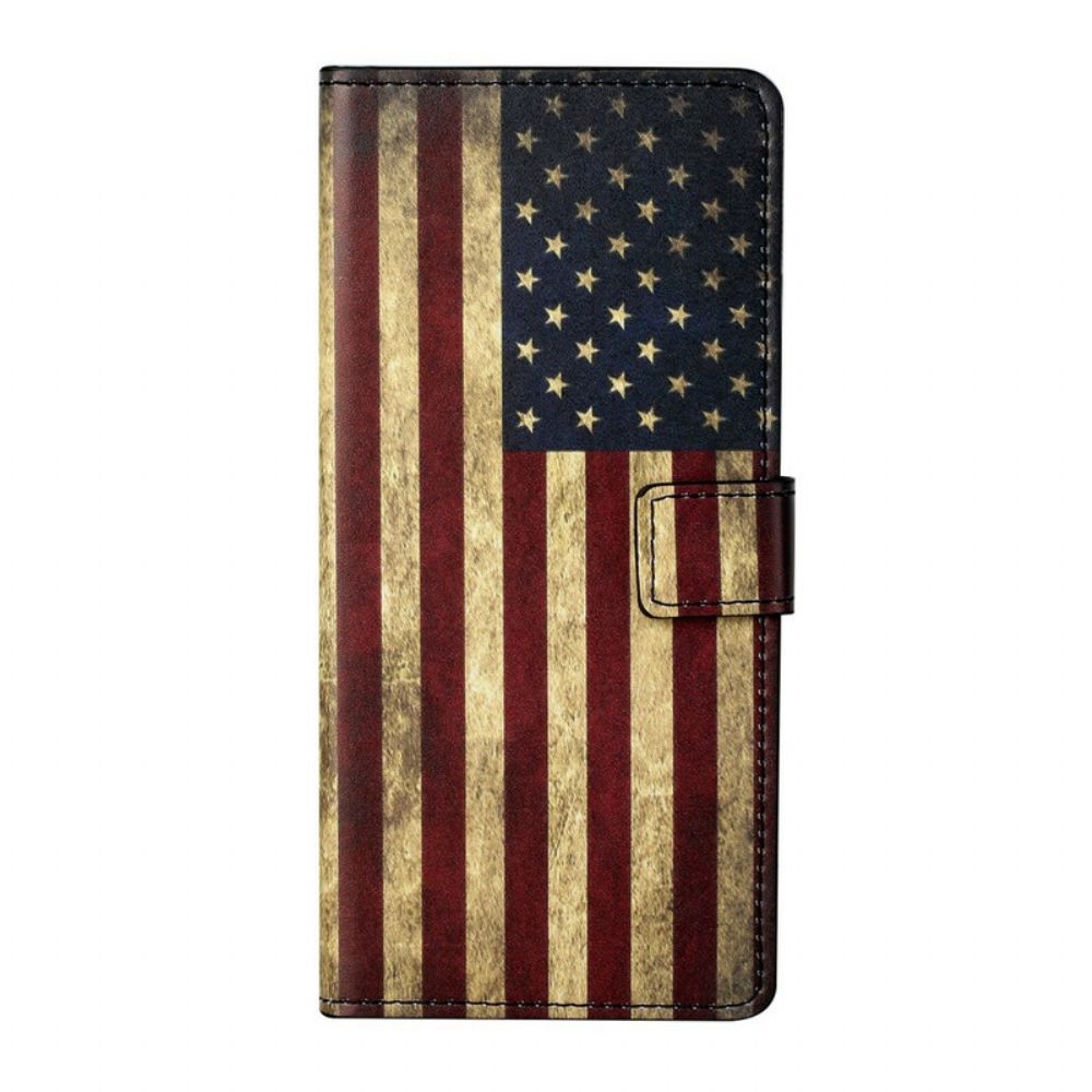 Flip Case Für OnePlus Nord 2 5G Amerikanische Flagge