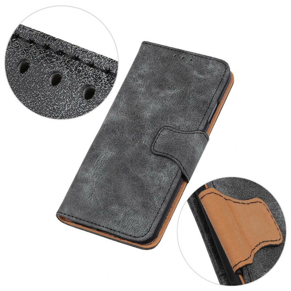 Flip Case Für OnePlus Nord 2 5G Flip Case Doppelseitige Magnetklappe Im Vintage-stil