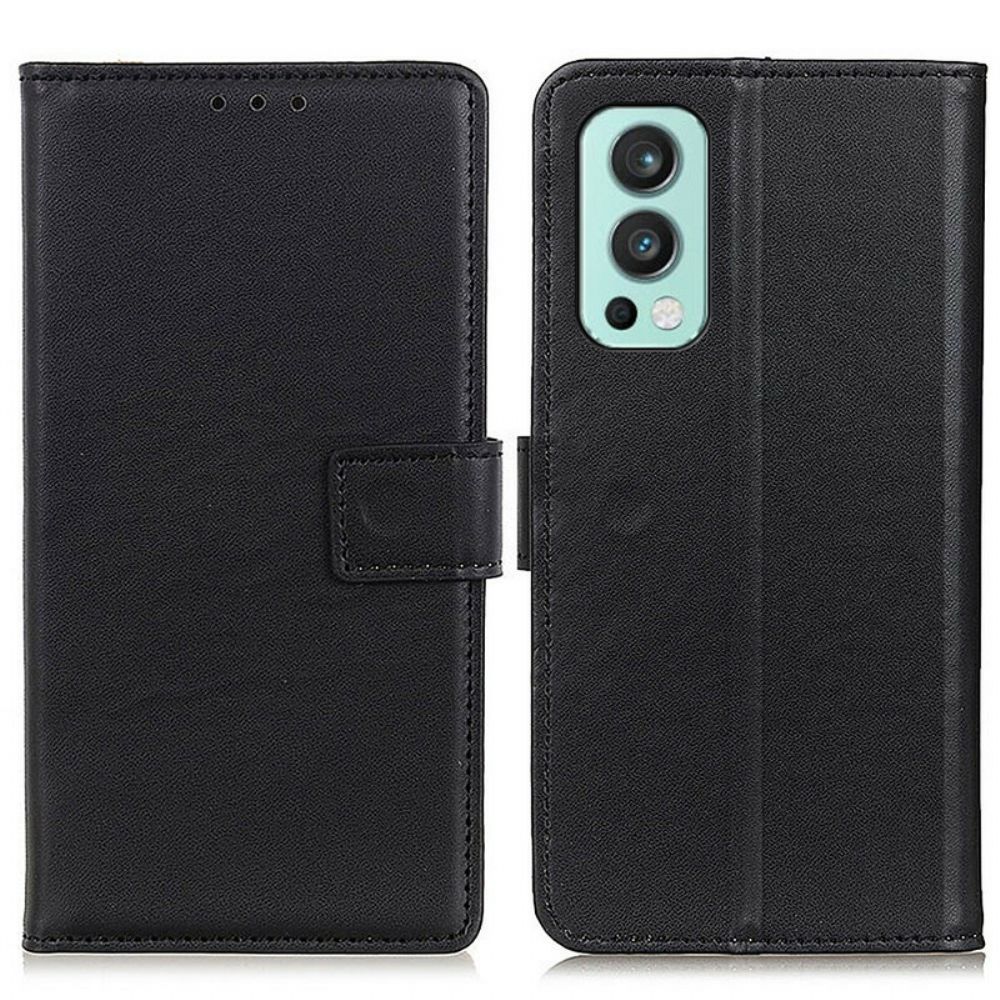 Flip Case Für OnePlus Nord 2 5G Einfaches Kunstleder