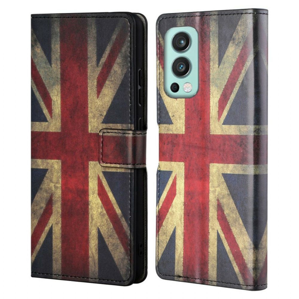 Flip Case Für OnePlus Nord 2 5G England-flagge