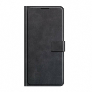 Flip Case Für OnePlus Nord 2 5G Extrem Schmaler Ledereffekt