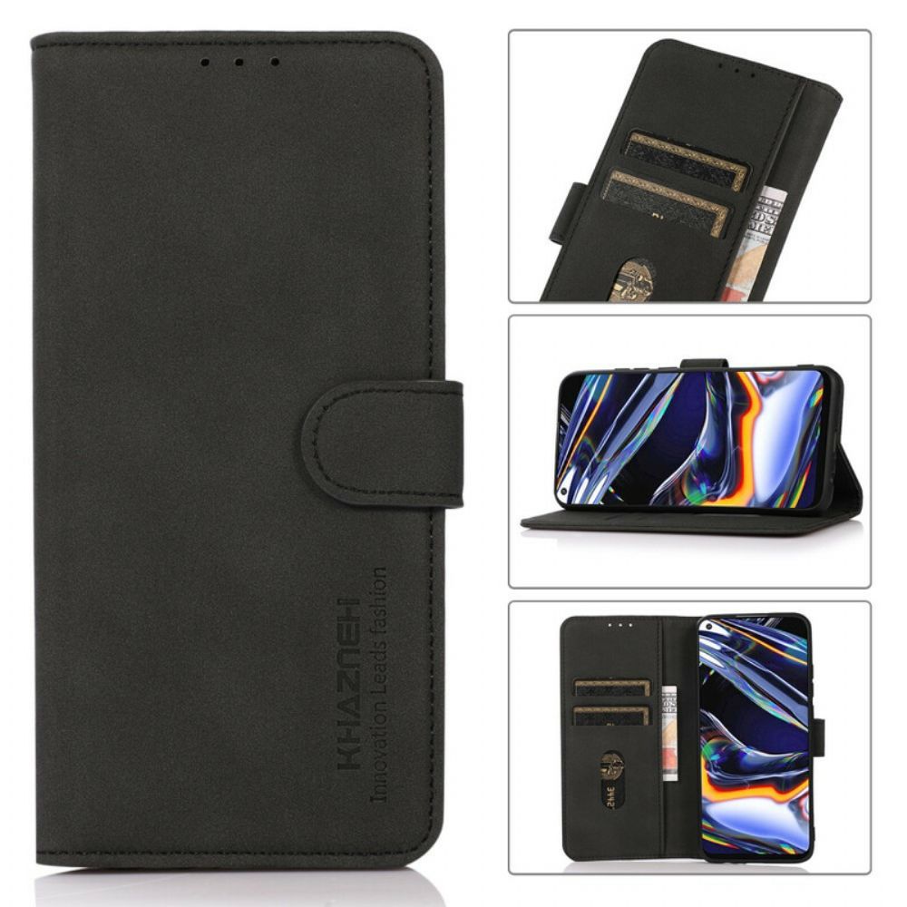 Flip Case Für OnePlus Nord 2 5G Khazneh Modischer Ledereffekt