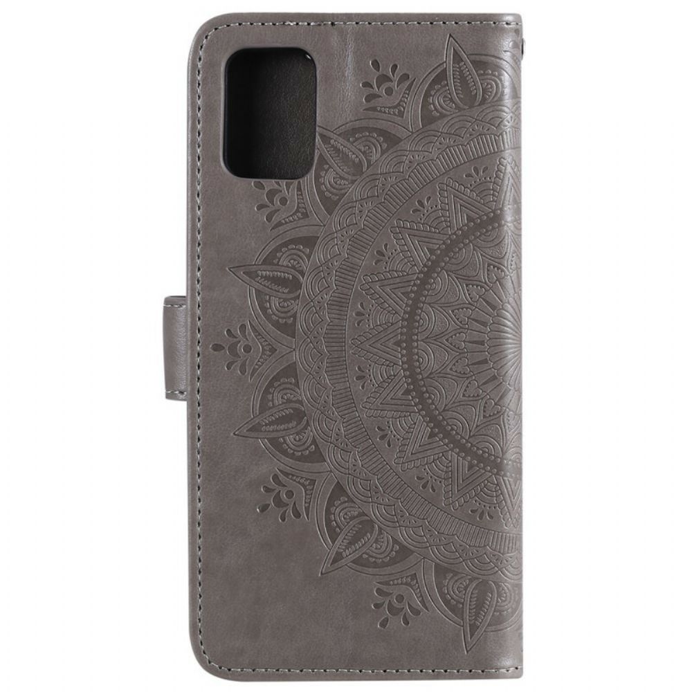 Flip Case Für OnePlus Nord 2 5G Sonnen-mandala