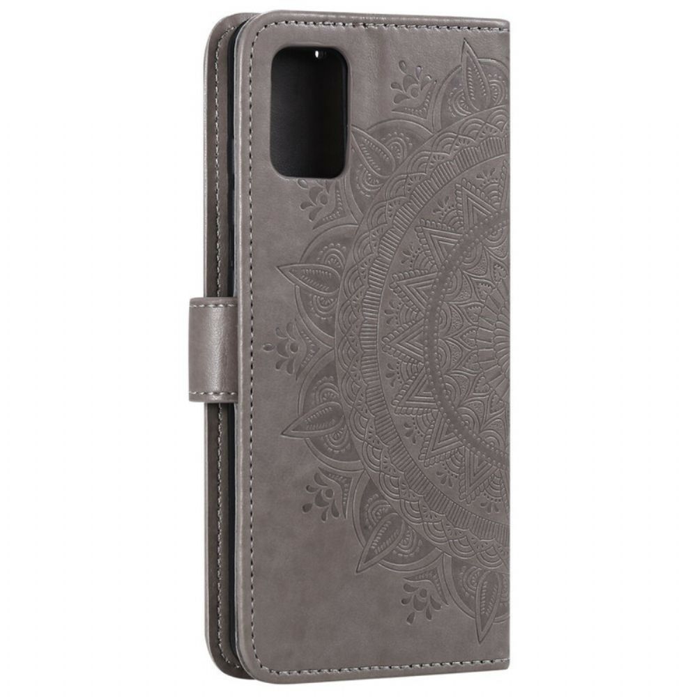 Flip Case Für OnePlus Nord 2 5G Sonnen-mandala