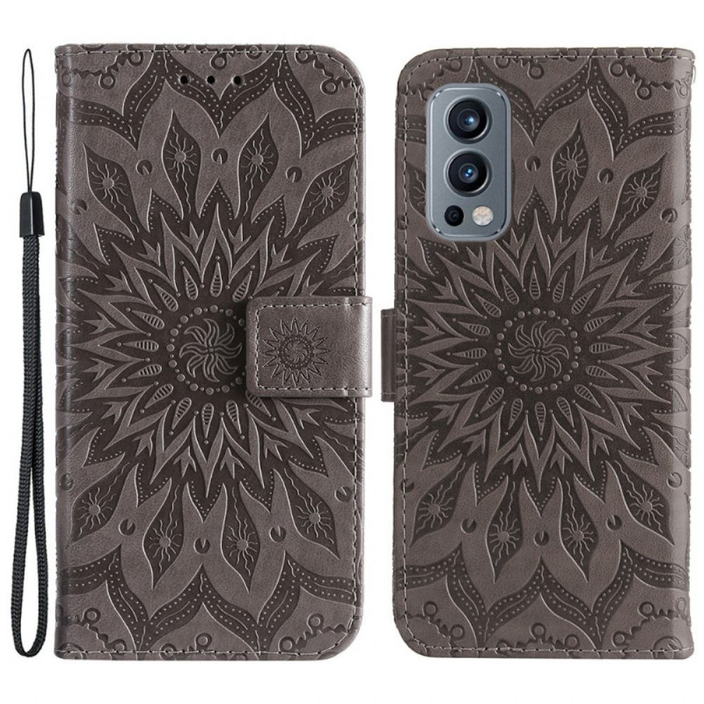 Flip Case Für OnePlus Nord 2 5G Sonnenblume