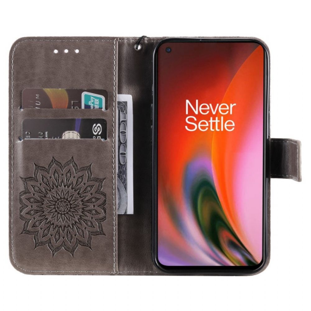 Flip Case Für OnePlus Nord 2 5G Sonnenblume