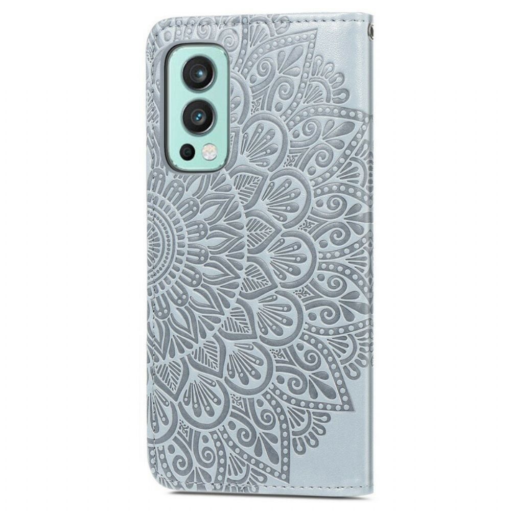 Flip Case Für OnePlus Nord 2 5G Stammesblätter