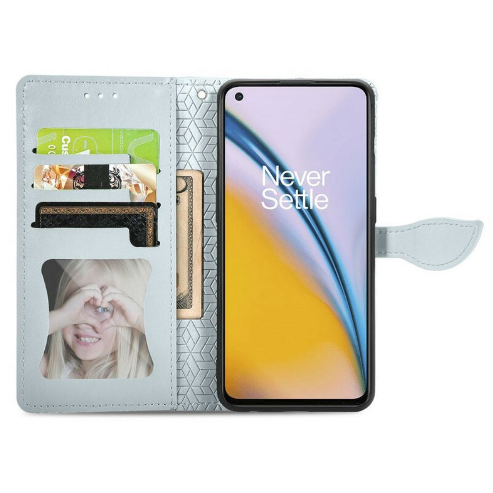 Flip Case Für OnePlus Nord 2 5G Stammesblätter