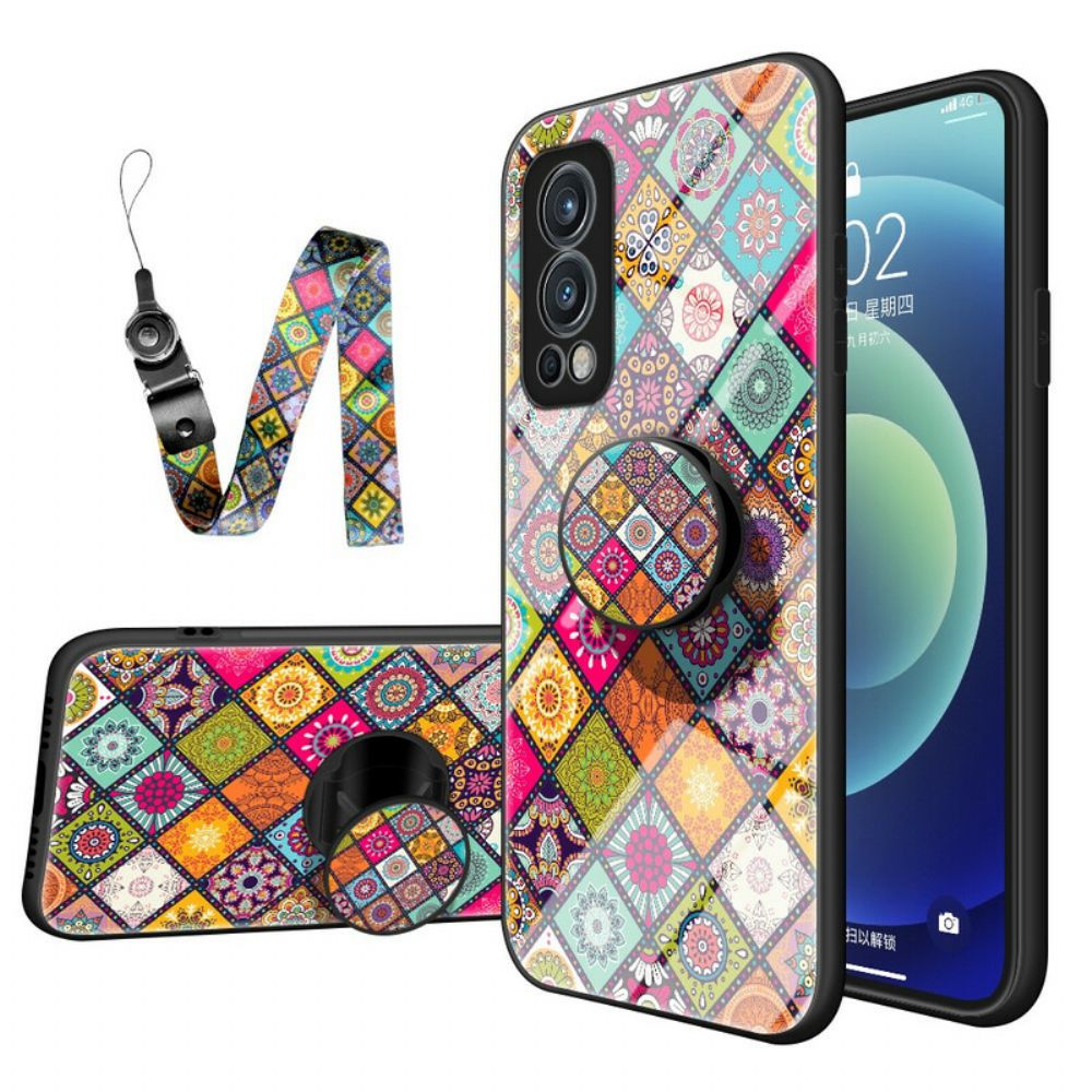 Handyhülle Für OnePlus Nord 2 5G Magnetischer Patchwork-halter