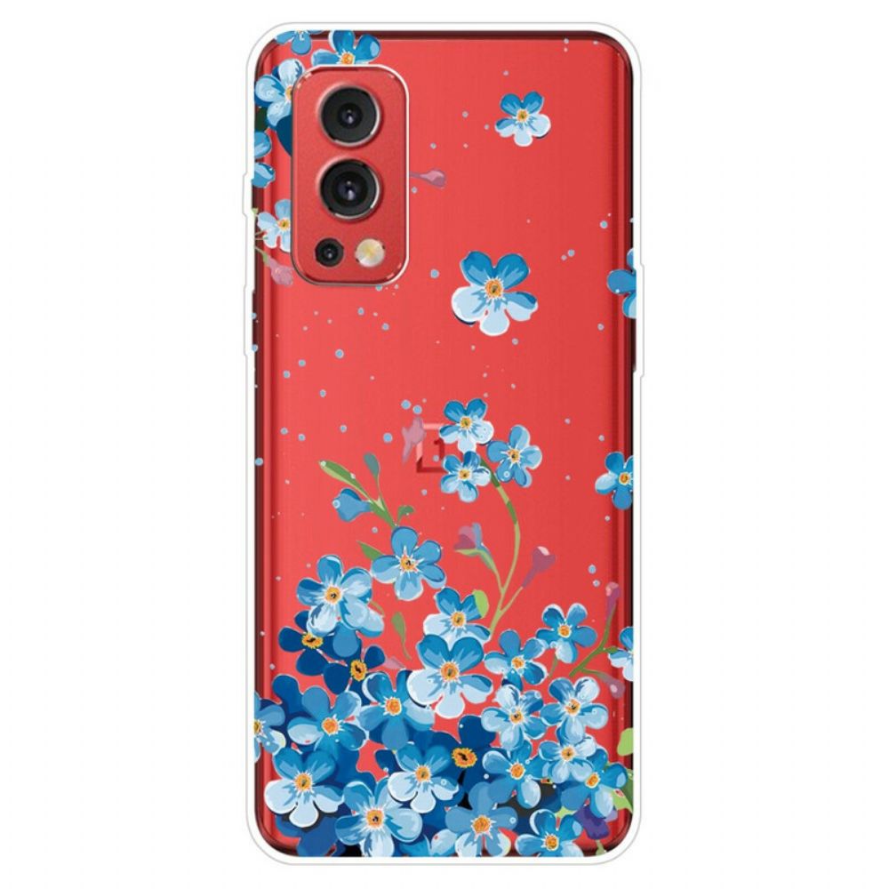 Hülle Für OnePlus Nord 2 5G Blaue Blumen