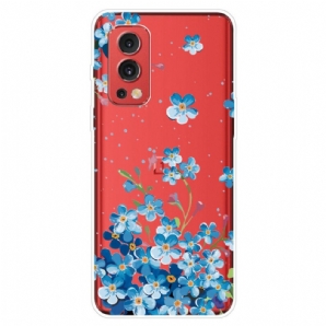 Hülle Für OnePlus Nord 2 5G Blaue Blumen