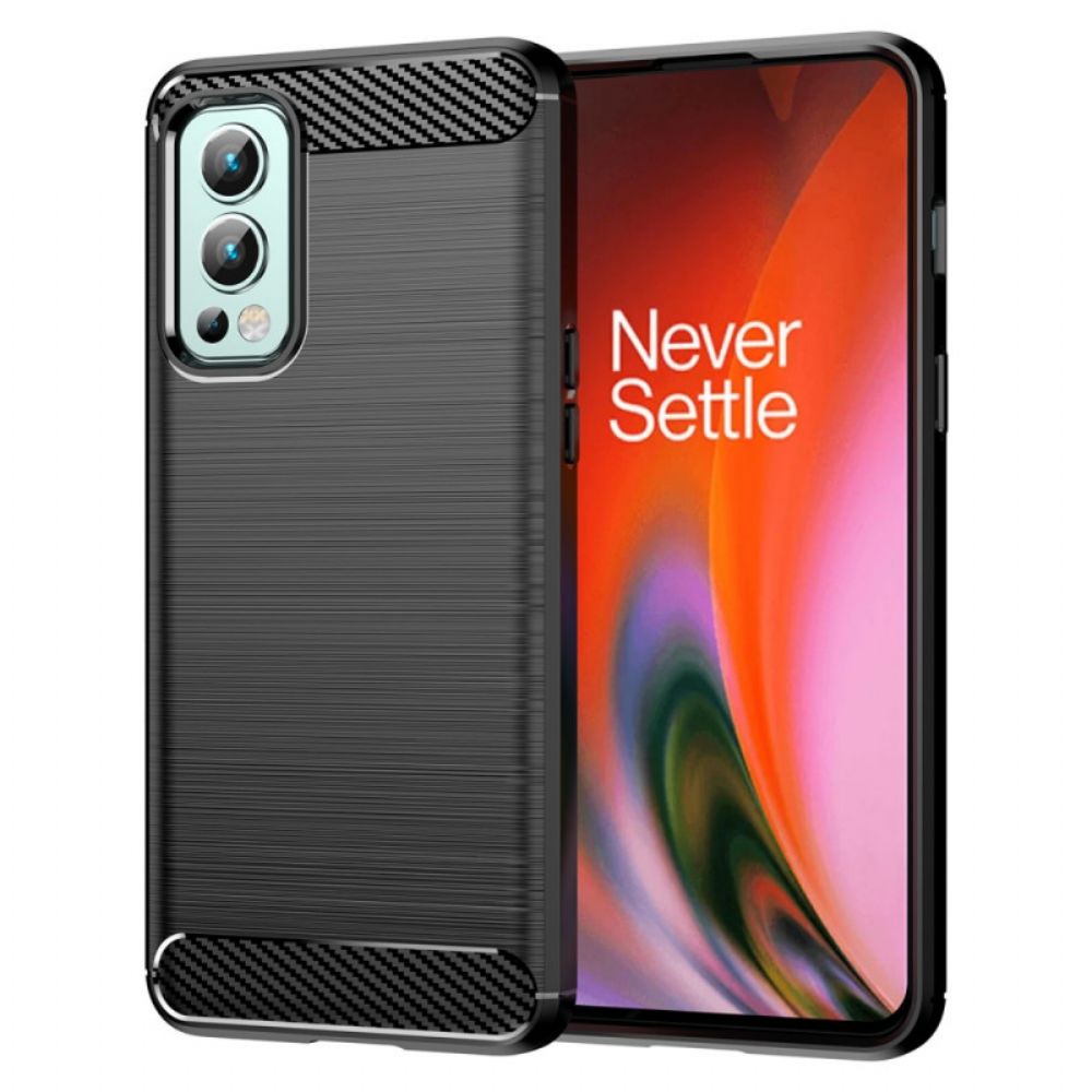 Hülle Für OnePlus Nord 2 5G Gebürstete Kohlefaser