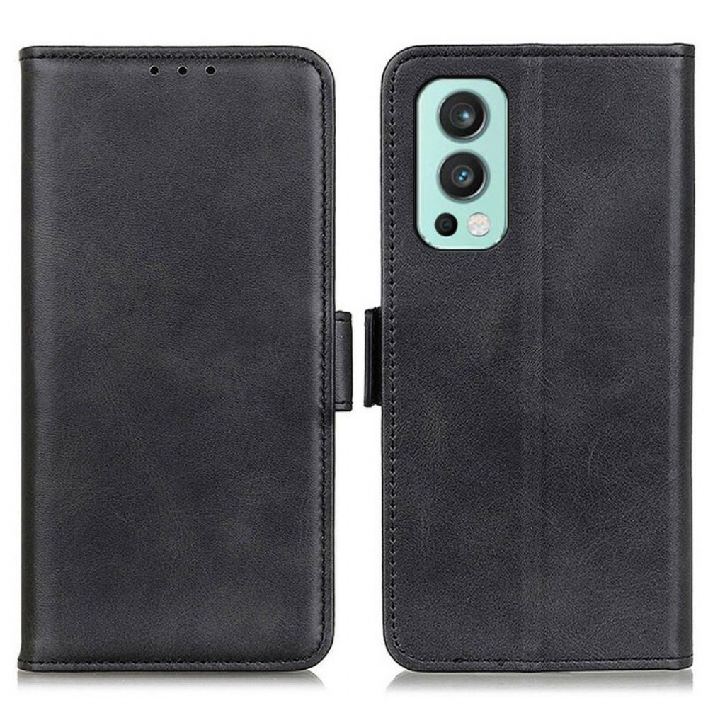 Lederhüllen Für OnePlus Nord 2 5G Flip Case Doppelklappe