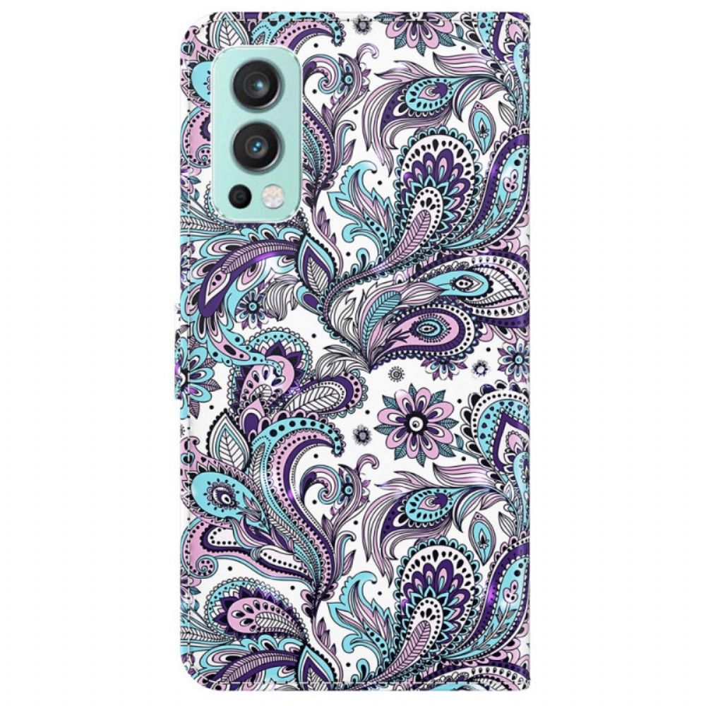 Lederhüllen Für OnePlus Nord 2 5G Paisley-muster