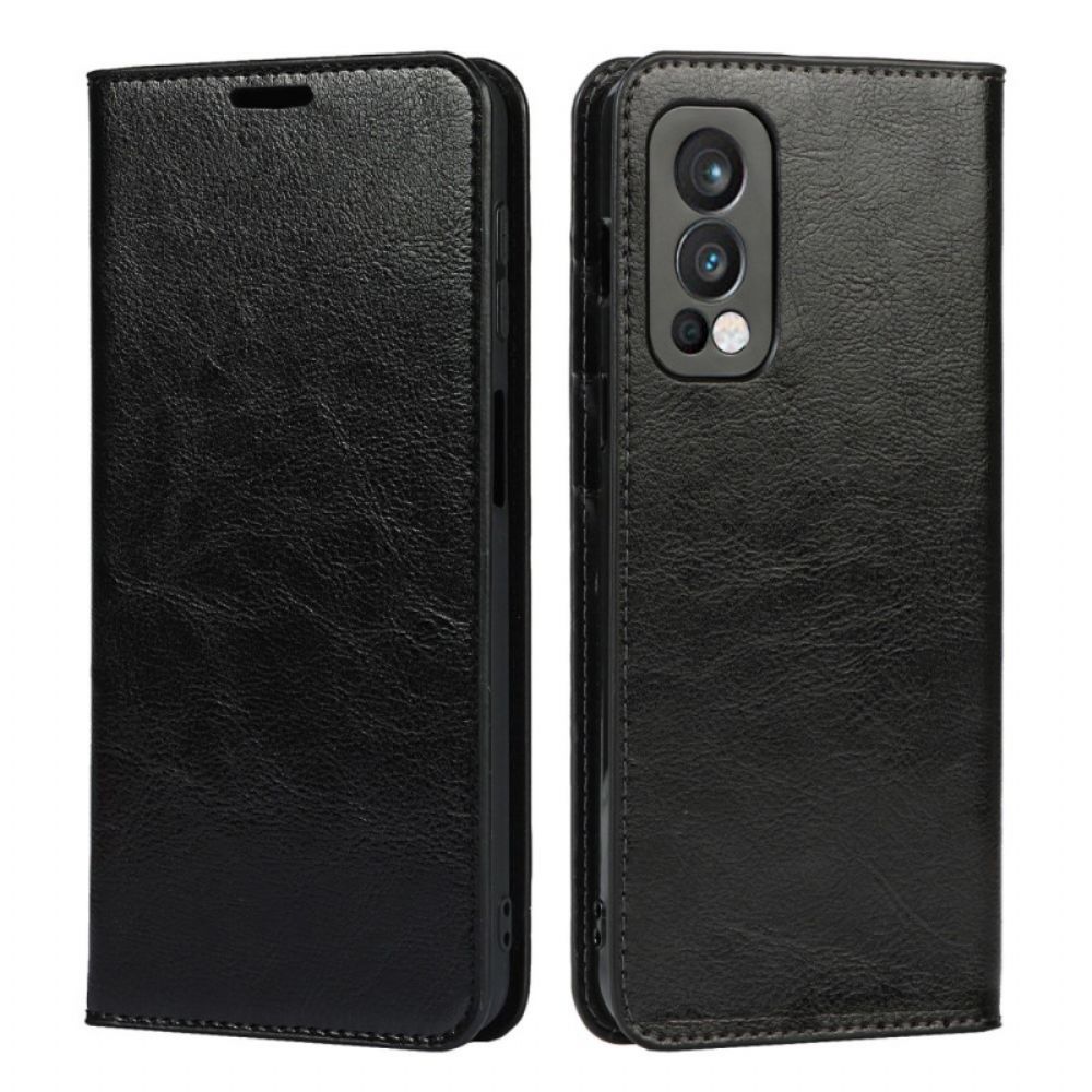 Schutzhülle Für OnePlus Nord 2 5G Flip Case Echtes Leder