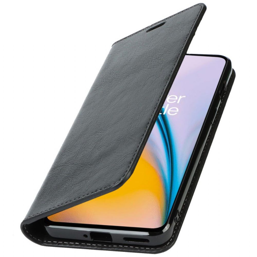 Schutzhülle Für OnePlus Nord 2 5G Flip Case Echtes Leder