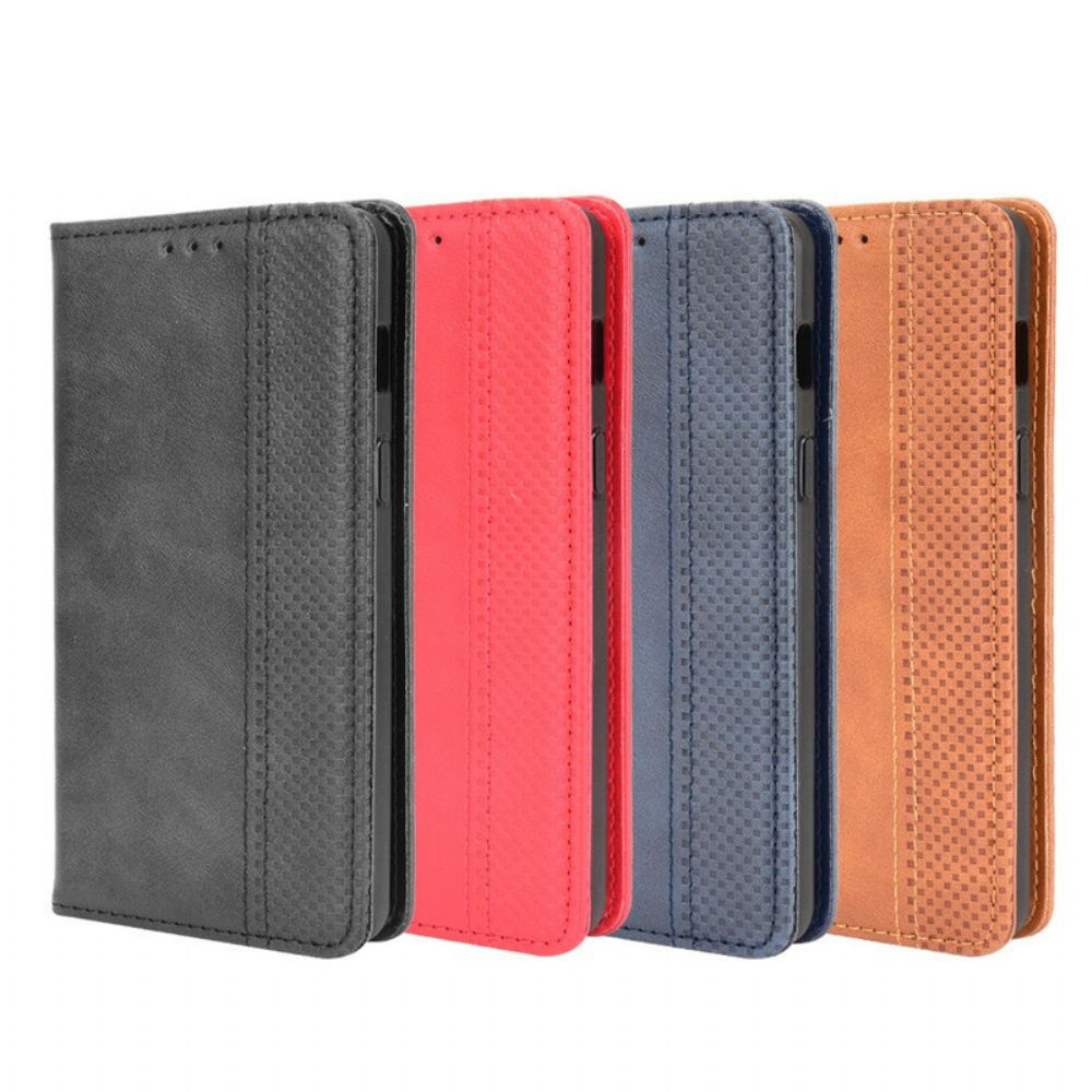 Schutzhülle Für OnePlus Nord 2 5G Flip Case Gestylter Vintage-leder-effekt