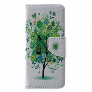 Flip Case Für Samsung Galaxy S8 Blühender Baum