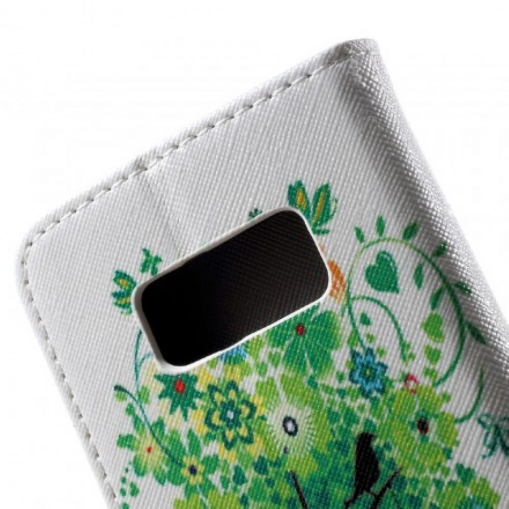 Flip Case Für Samsung Galaxy S8 Blühender Baum