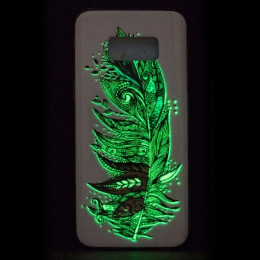 Handyhülle Für Samsung Galaxy S8 Fluoreszierende Stammesfedern