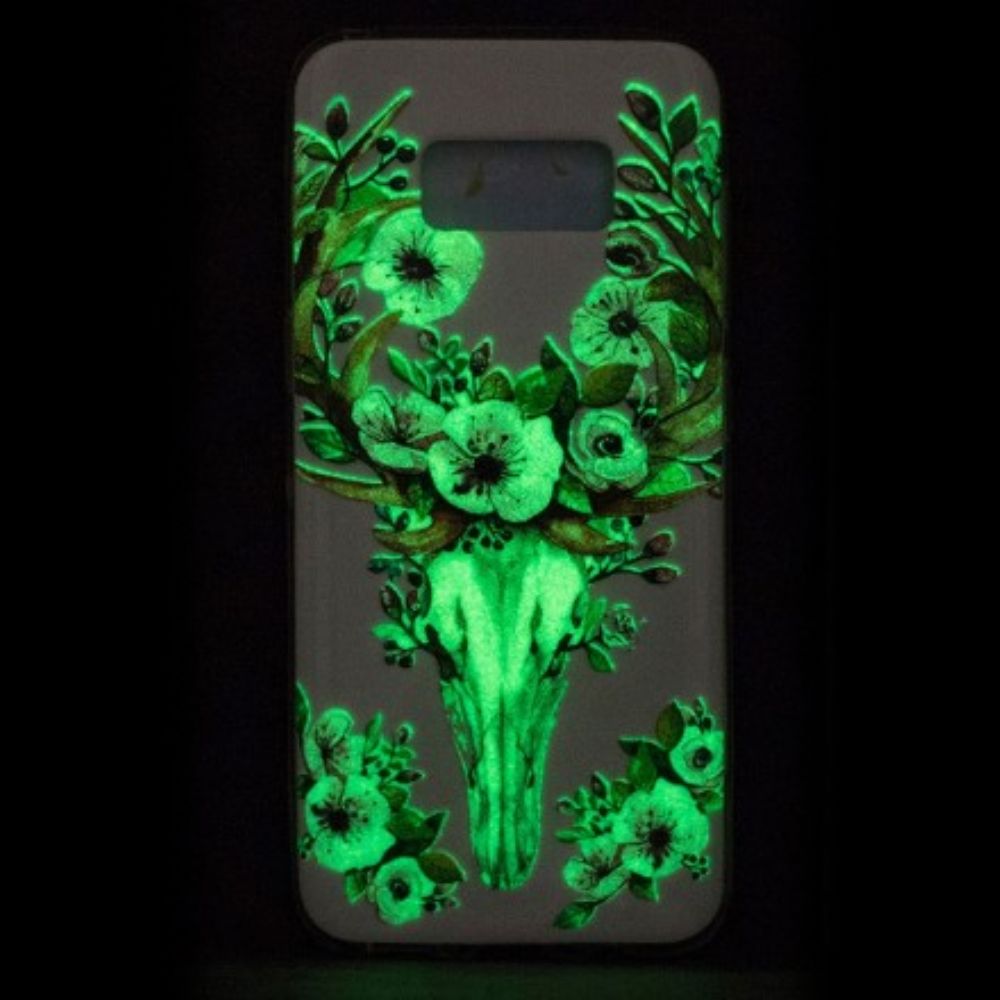 Handyhülle Für Samsung Galaxy S8 Fluoreszierender Blütenelch