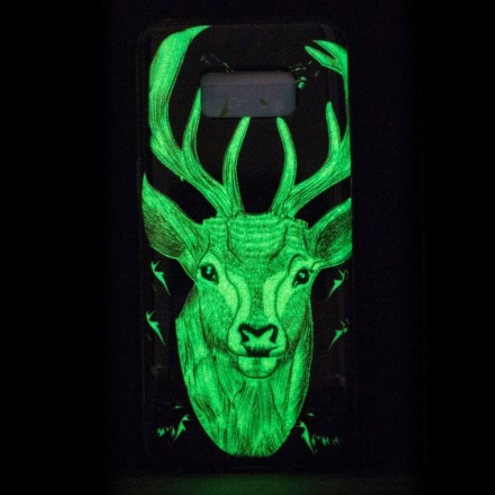 Handyhülle Für Samsung Galaxy S8 Fluoreszierender Majestätischer Hirsch